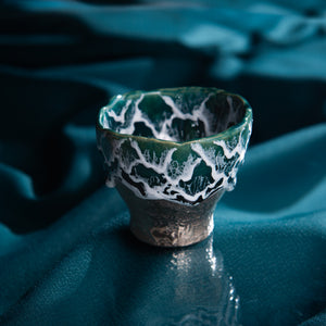 Musubi Kiln Sazameku Cascade Tall Guinomi Sake Cup