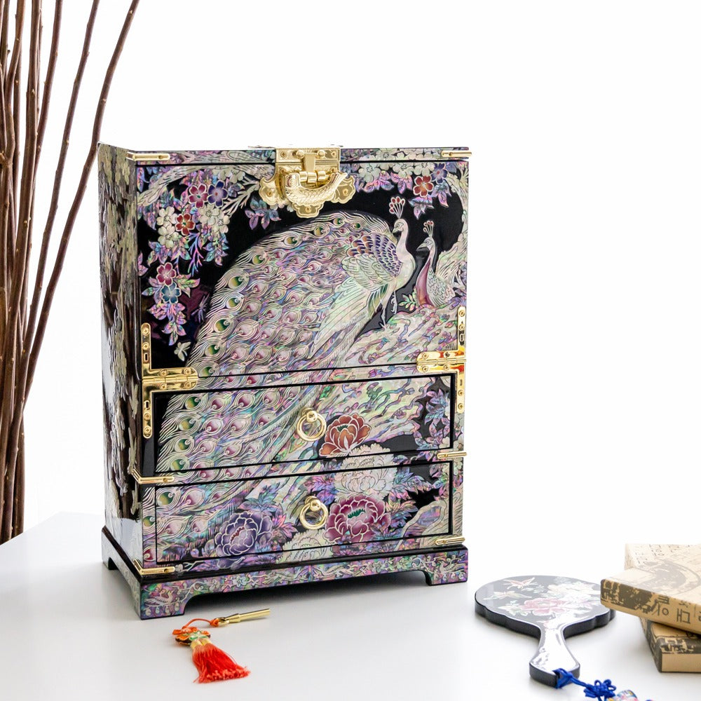 Najeon Mother-of-Pearl Jewelry Box - Black, Large
