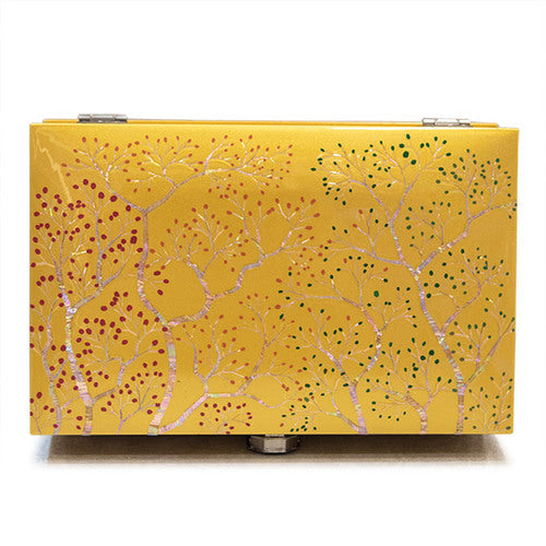 Najeon Mother-of-Pearl Jewelry Box - Gold, 2 - Tier - view 7