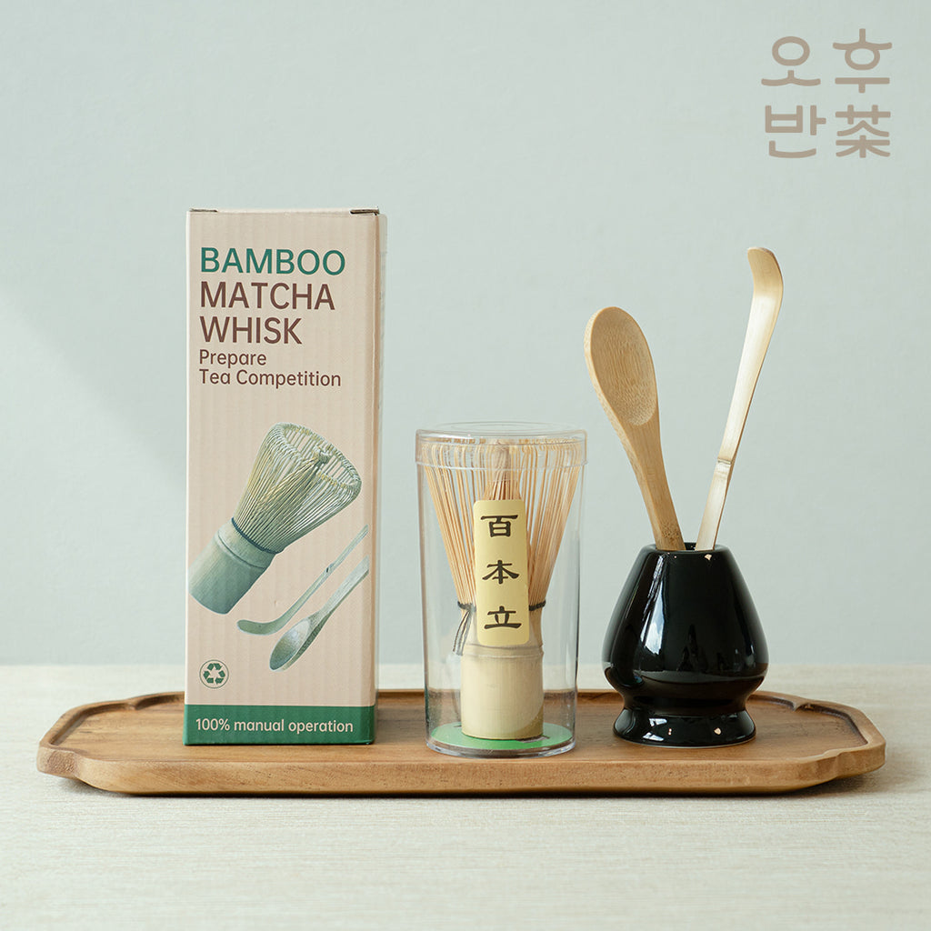 KOHGANE Korean Tea Scoop Matcha Whisk Matcha Set - Tea Ritual Object - view 2