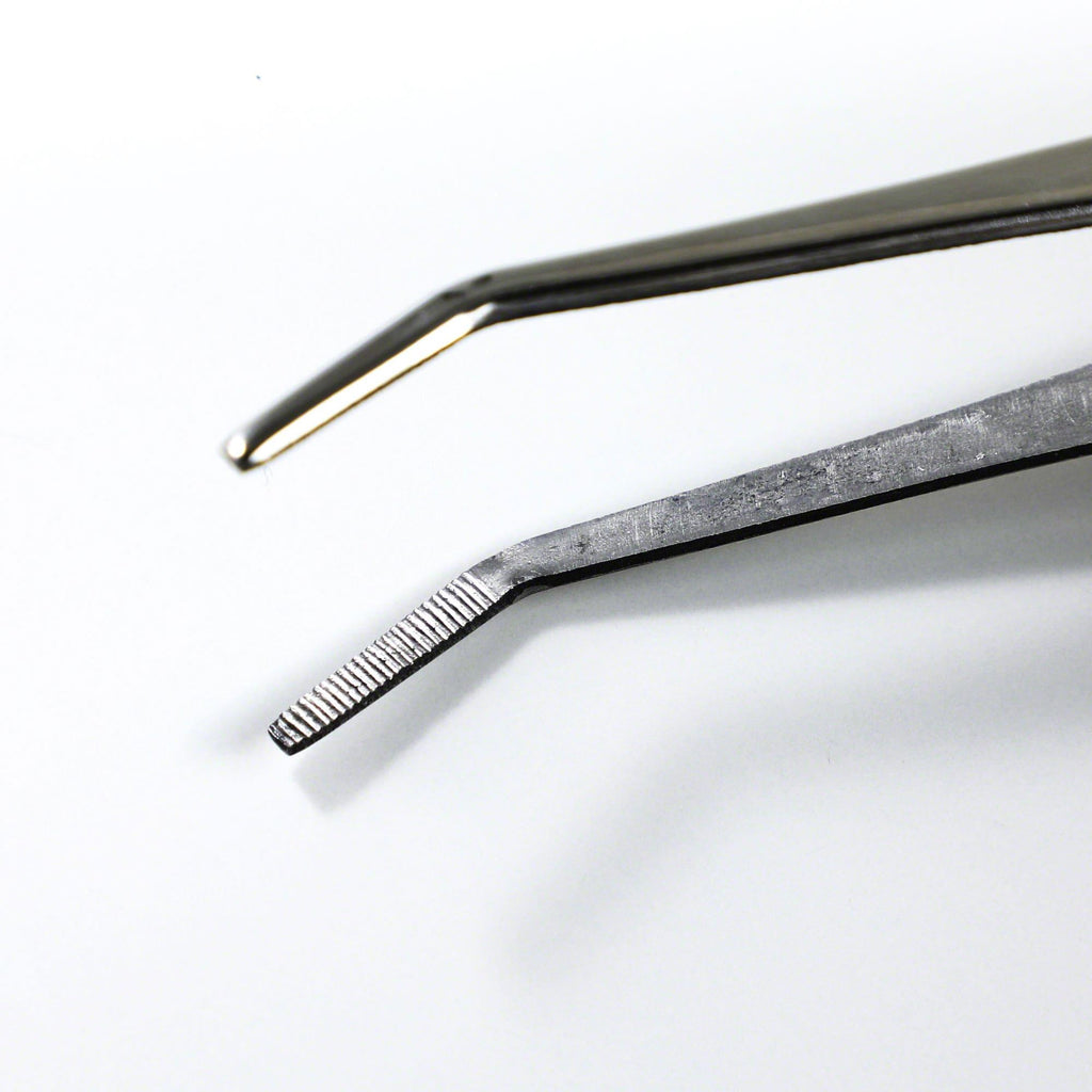 Wazakura Bonsai Curved Tip Tweezer with Spatula 8-1/4"(210mm)