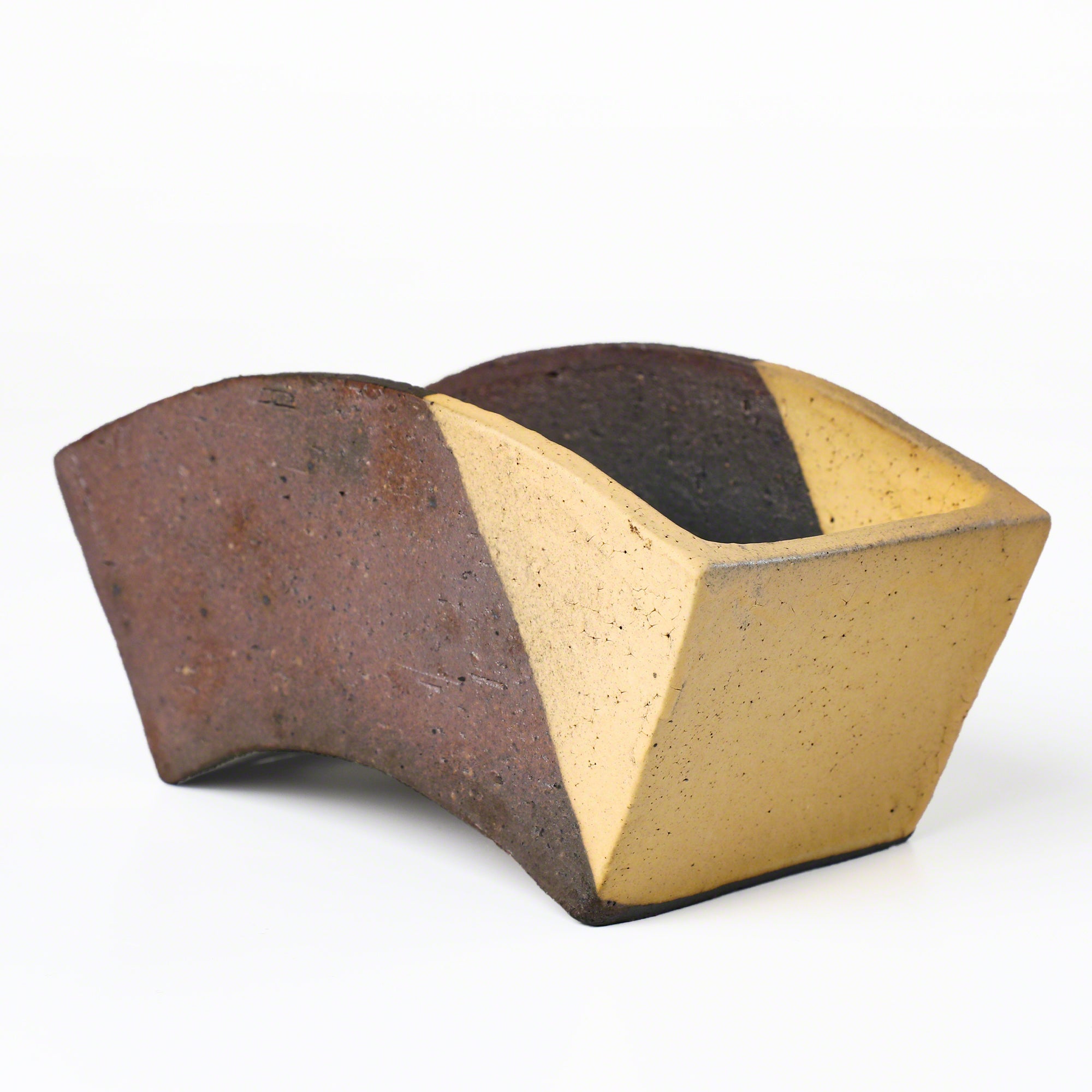 Wazakura [ Tokoname Series ] Fan Shaped Bonsai Pot 6.8(174mm)