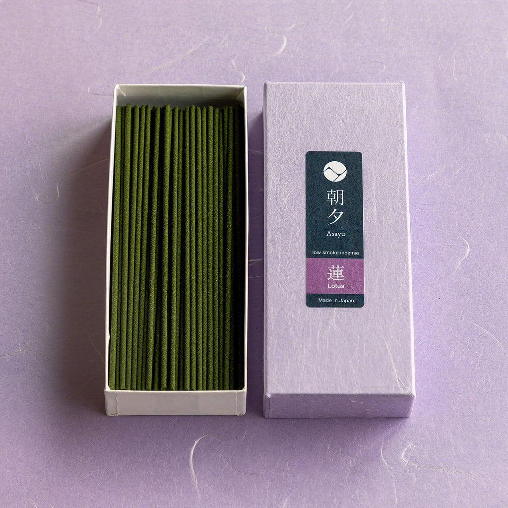 Asayu Japan Lotus Low Smoke Incense Sticks 40g