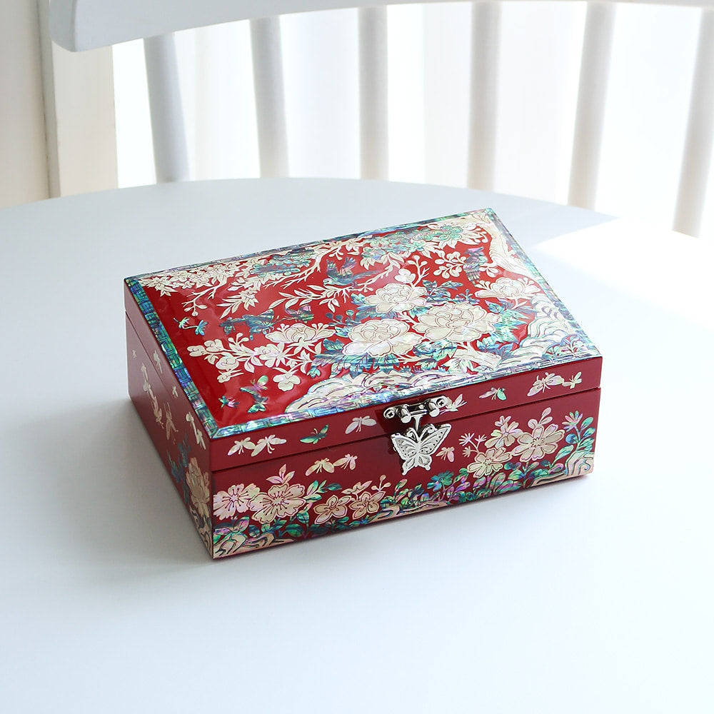 Najeon Mother-of-Pearl Jewelry Box - Plum Blossom 18cm - view 7