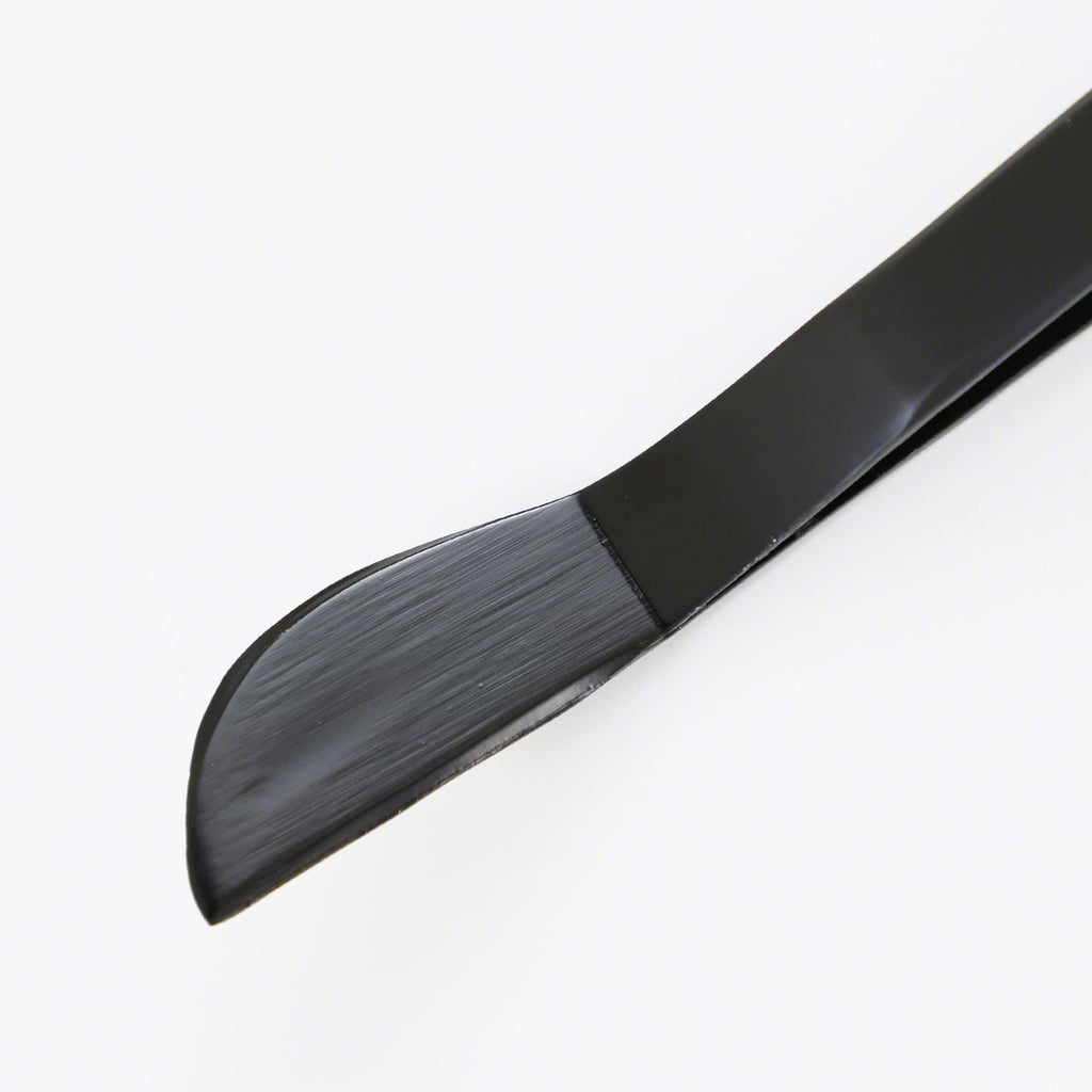 Wazakura Black Coated Bonsai Curved Tip Tweezer with Spatula 8.6"(220mm)