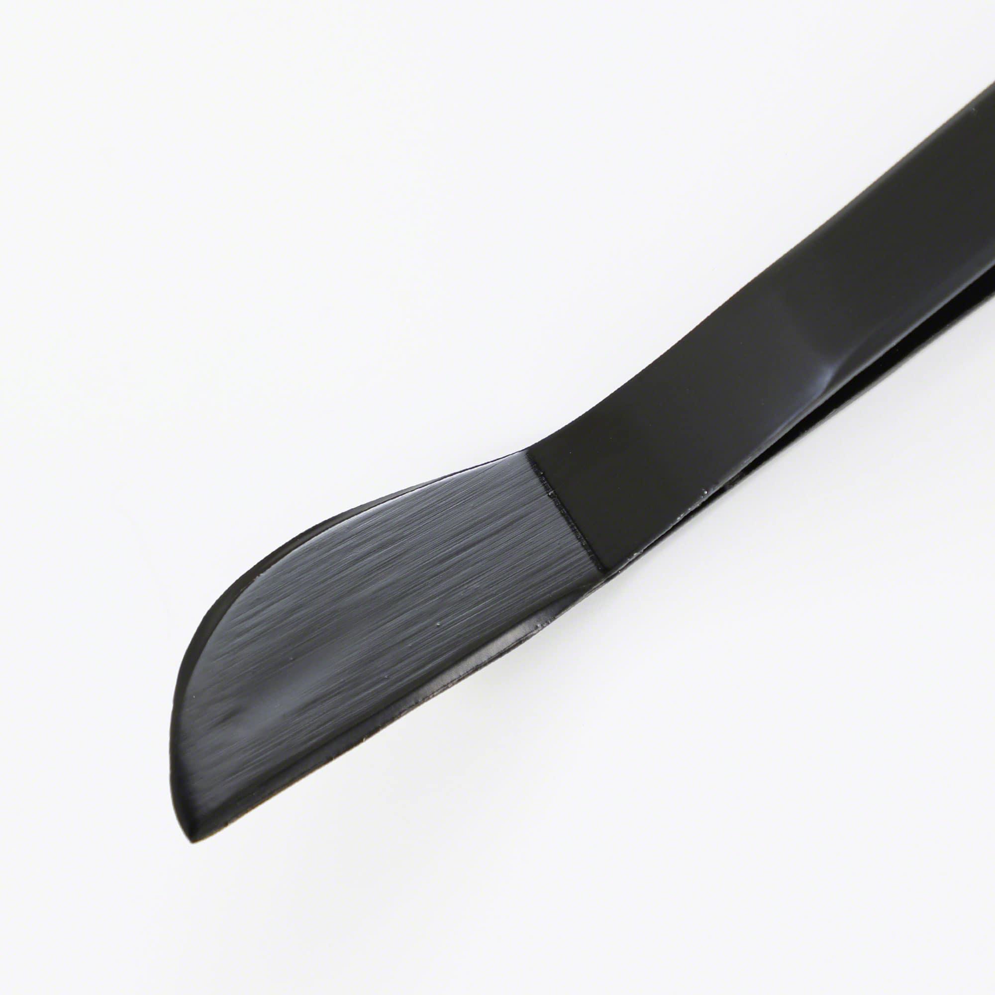 Wazakura Black Coated Bonsai Curved Tip Tweezer with Spatula 8.6"(220mm)