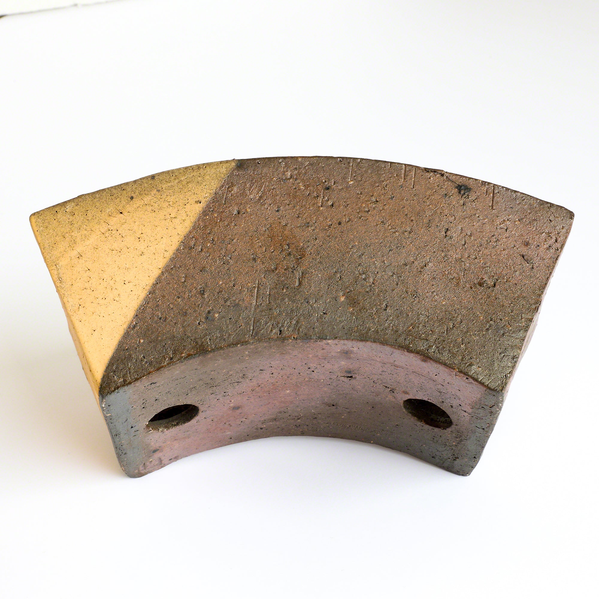 Wazakura [ Tokoname Series ] Fan Shaped Bonsai Pot 6.8(174mm)
