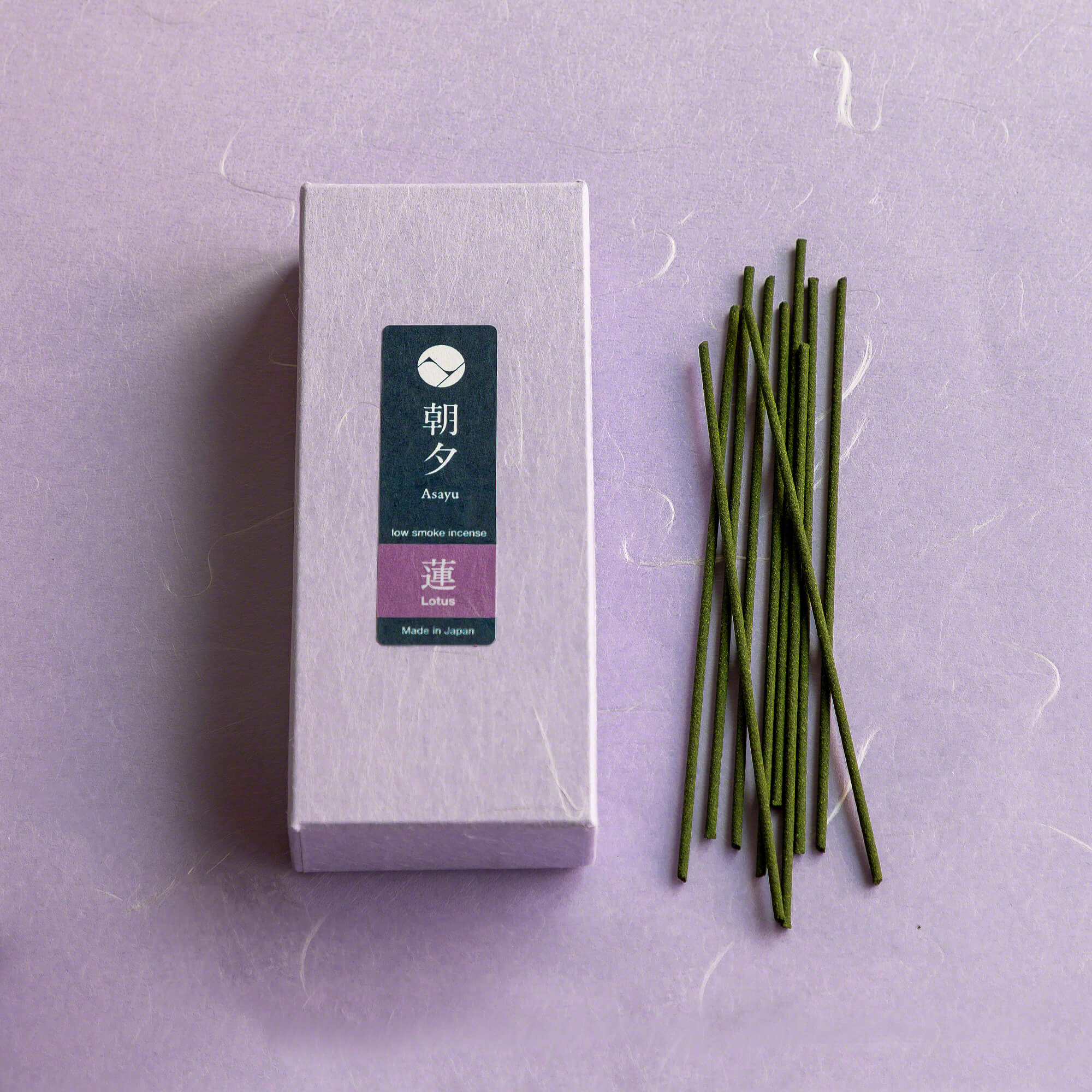 Asayu Japan Lotus Low Smoke Incense Sticks 40g