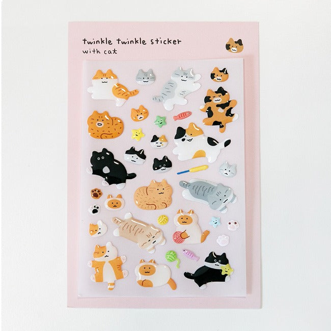 Inside Object Korean Sticker Pack - Silver Sticker - view 6