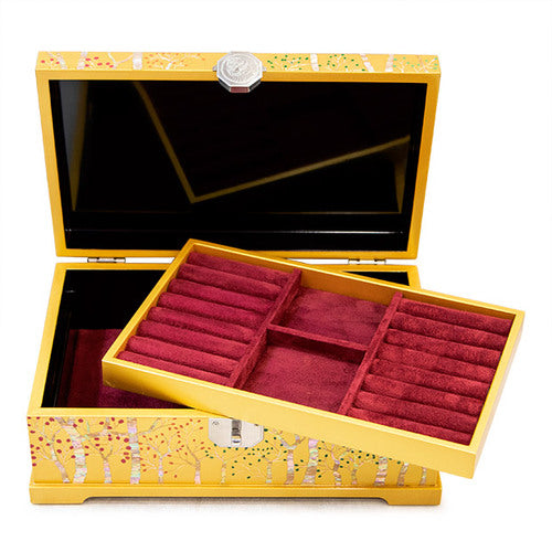 Najeon Mother-of-Pearl Jewelry Box - Gold, 2 - Tier - view 4