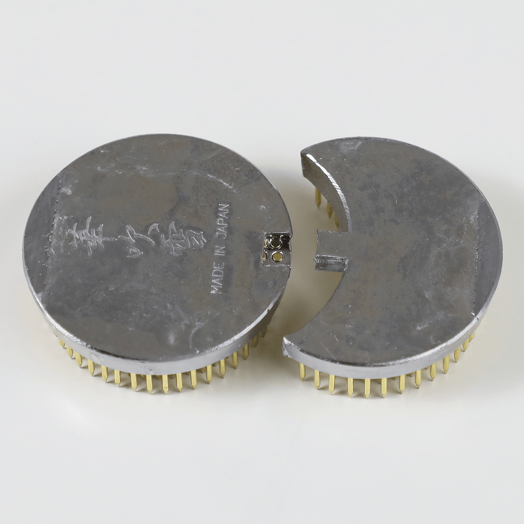 Wazakura 3-3/4"x2-1/4"(93x59mm) Sun and Moon Ikebana Kenzan