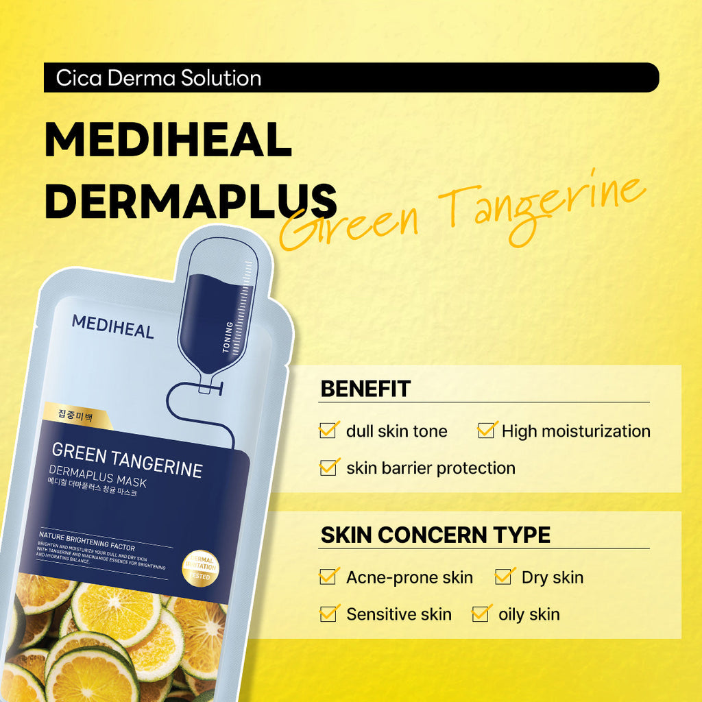 Mediheal Dermaplus Green Tangerine Mask - view 4