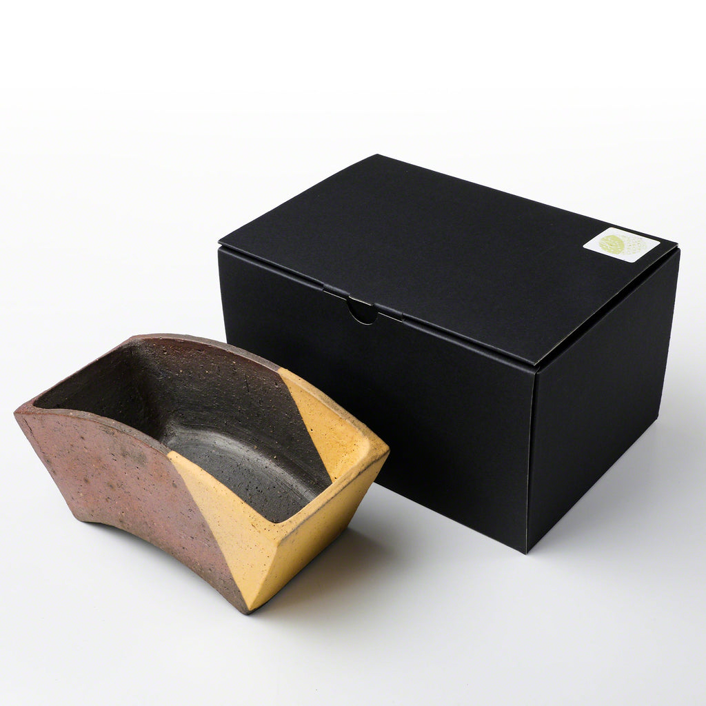 Wazakura [ Tokoname Series ] Fan Shaped Bonsai Pot 6.8(174mm)