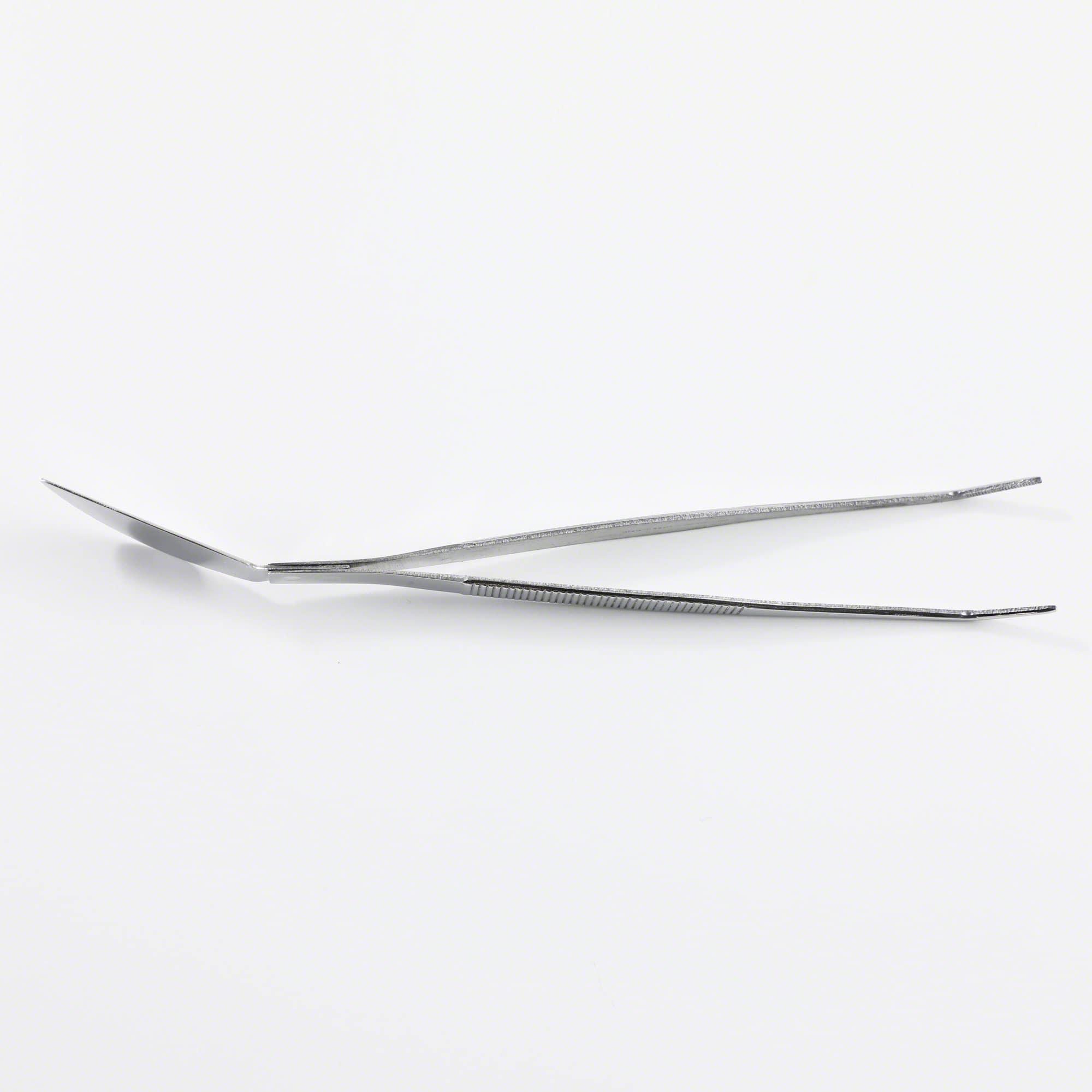 Wazakura Bonsai Curved Tip Tweezer with Spatula 8-1/4"(210mm)