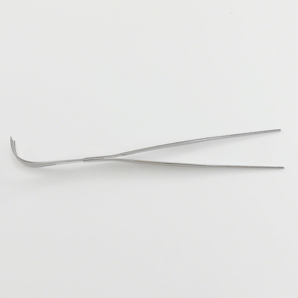 Wazakura Bonsai Curved Tip Tweezer with Rake 8.6"(220mm)