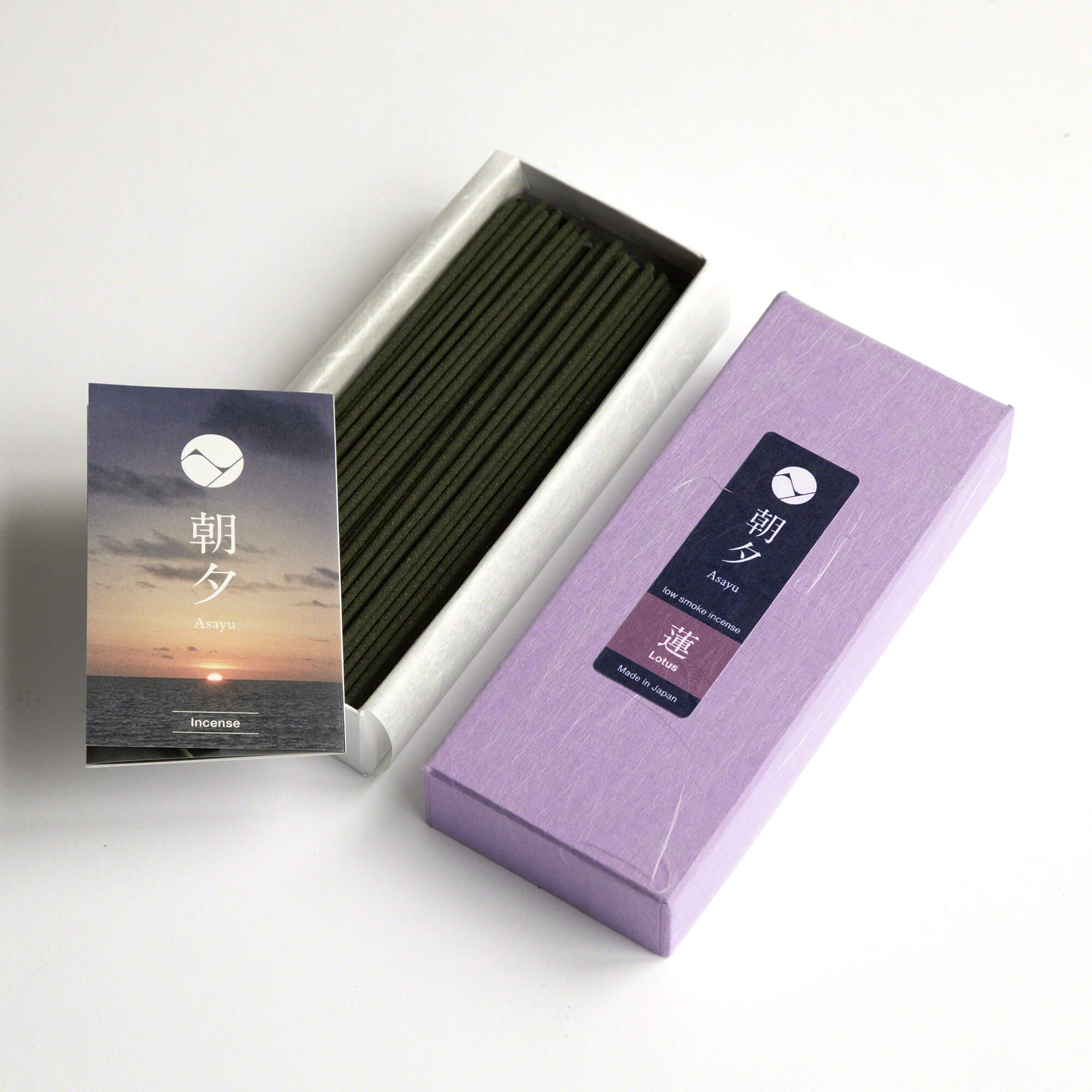 Asayu Japan Lotus Low Smoke Incense Sticks 40g
