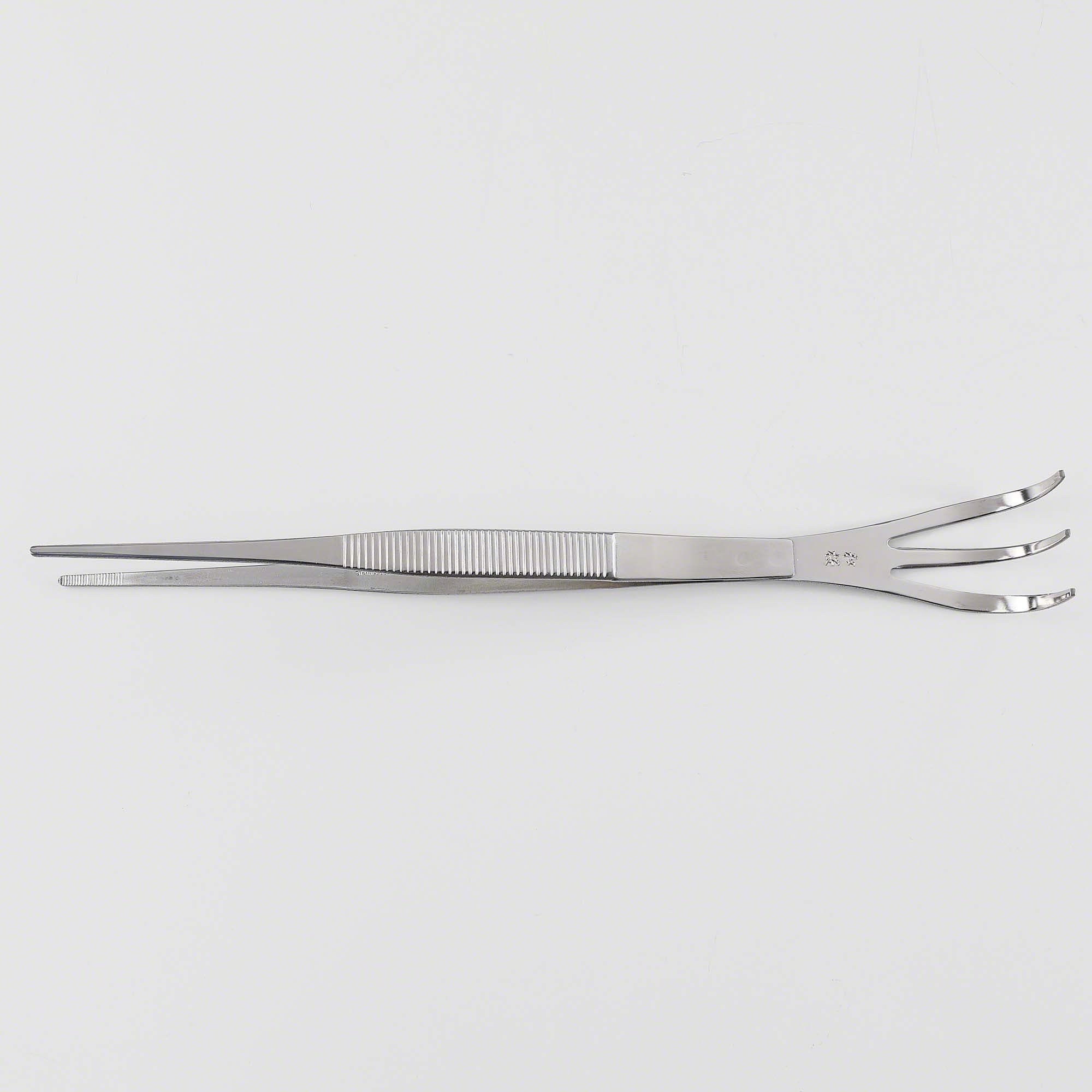 Wazakura Bonsai Curved Tip Tweezer with Rake 8.6"(220mm)