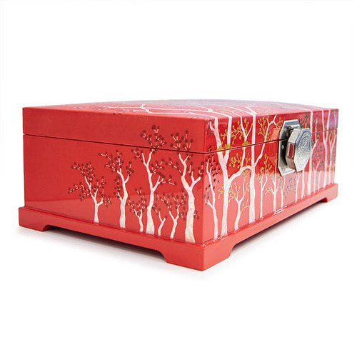 Najeon Mother-of-Pearl Jewelry Box - Red, 2 - Tier - view 7