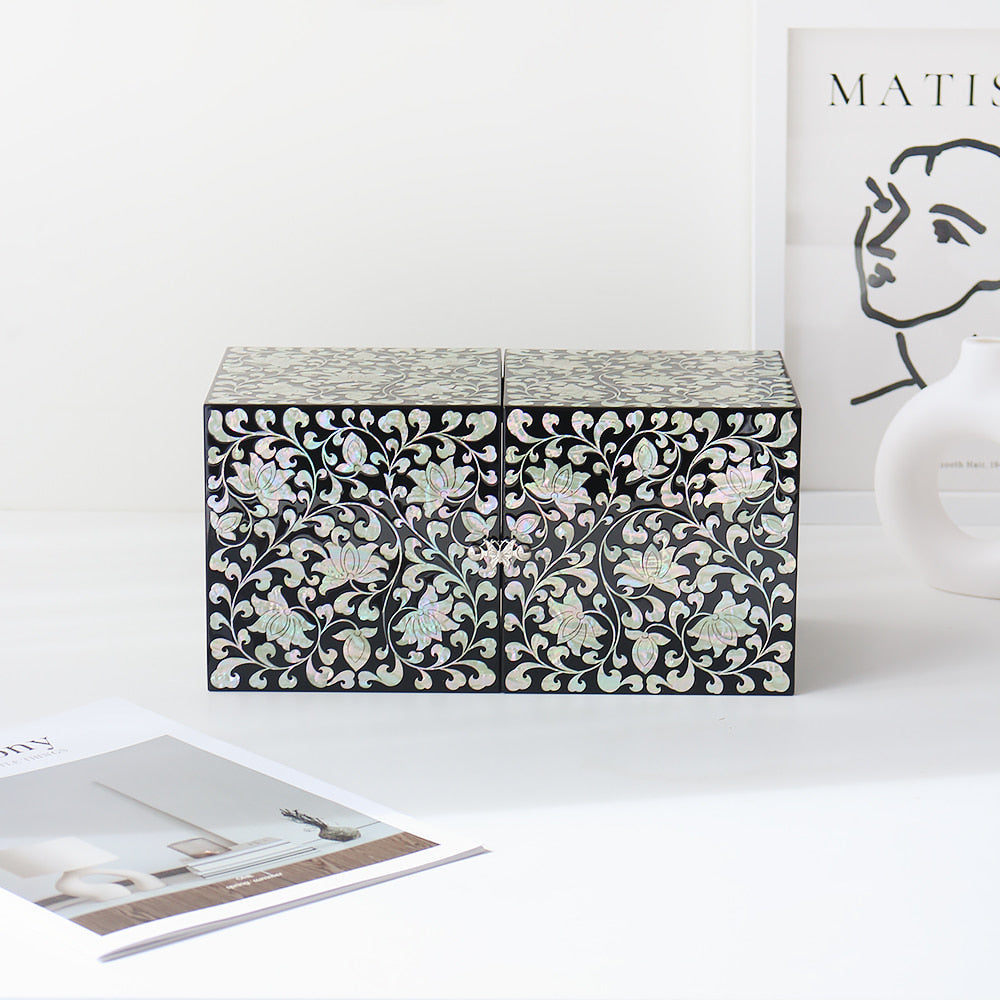 Najeon Mother-of-Pearl Twin - Lid Box - Peony (XL)