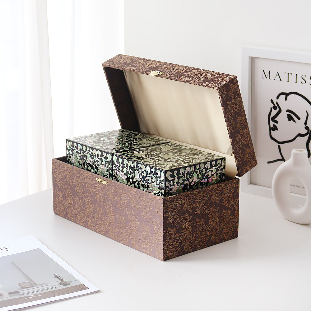 Najeon Mother-of-Pearl Twin - Lid Box - Peony (XL) - view 7
