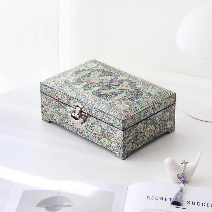 Najeon Mother-of-Pearl Jewelry Box — Crane & Pine 24cm