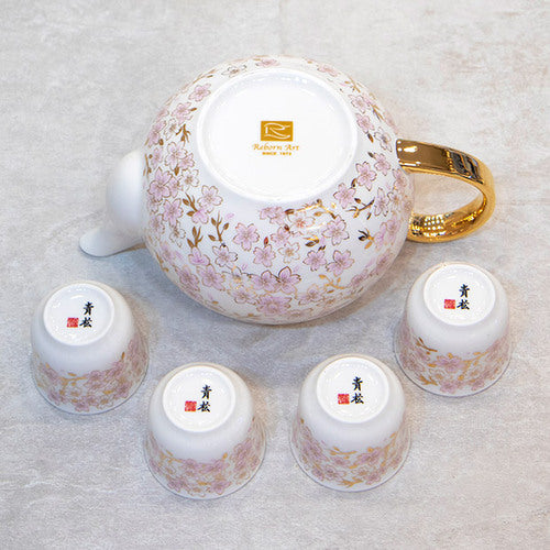 Korean Porcelain Ritual Wine Set - Plum Blossom - view 8