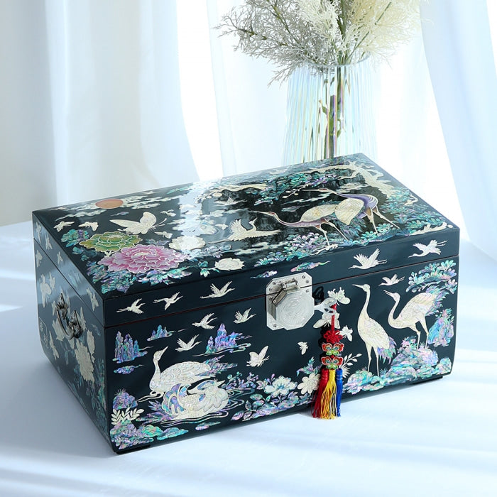 Najeon Mother-of-Pearl Jewelry Box - Peony (by Kim Young - man) - view 4