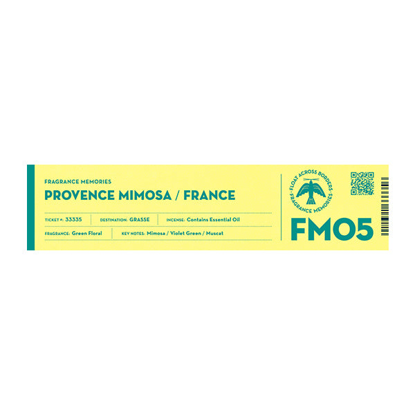 Nippon Kodo FRAGRANCE MEMORIES - FM 05 Provence Mimosa / France 15 sticks (Mimosa, Violet Green, Muscat)