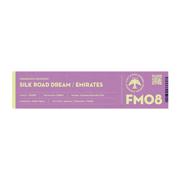 Nippon Kodo FRAGRANCE MEMORIES - FM 08 Silk Road Dream / Emirates 15 sticks (Jasmine, Cinnamon, Vanilla)