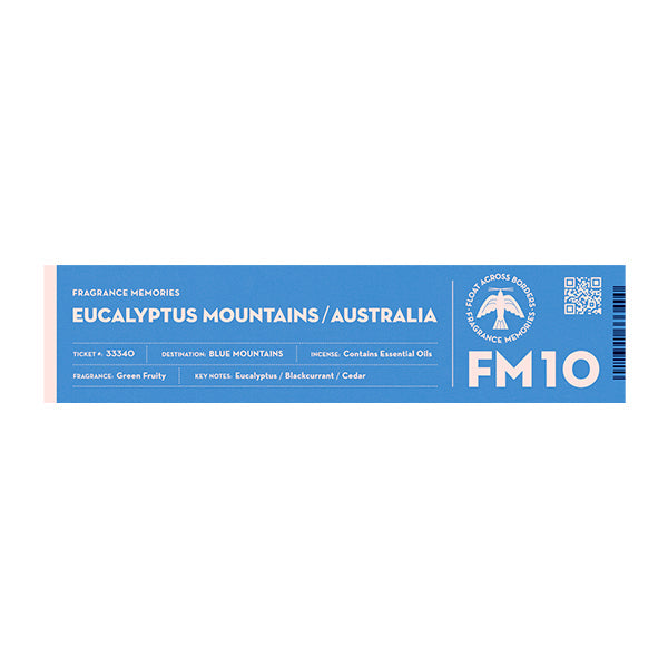 Nippon Kodo FRAGRANCE MEMORIES - FM 10 Eucalyptus Mountains / Australia 15 sticks (Eucalyptus, Blackcurrant, Cedar)