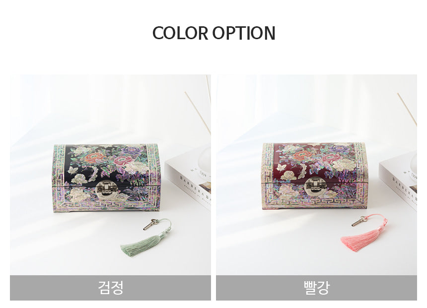Najeon Mother-of-Pearl Jewelry Box - Peony (V) - view 7