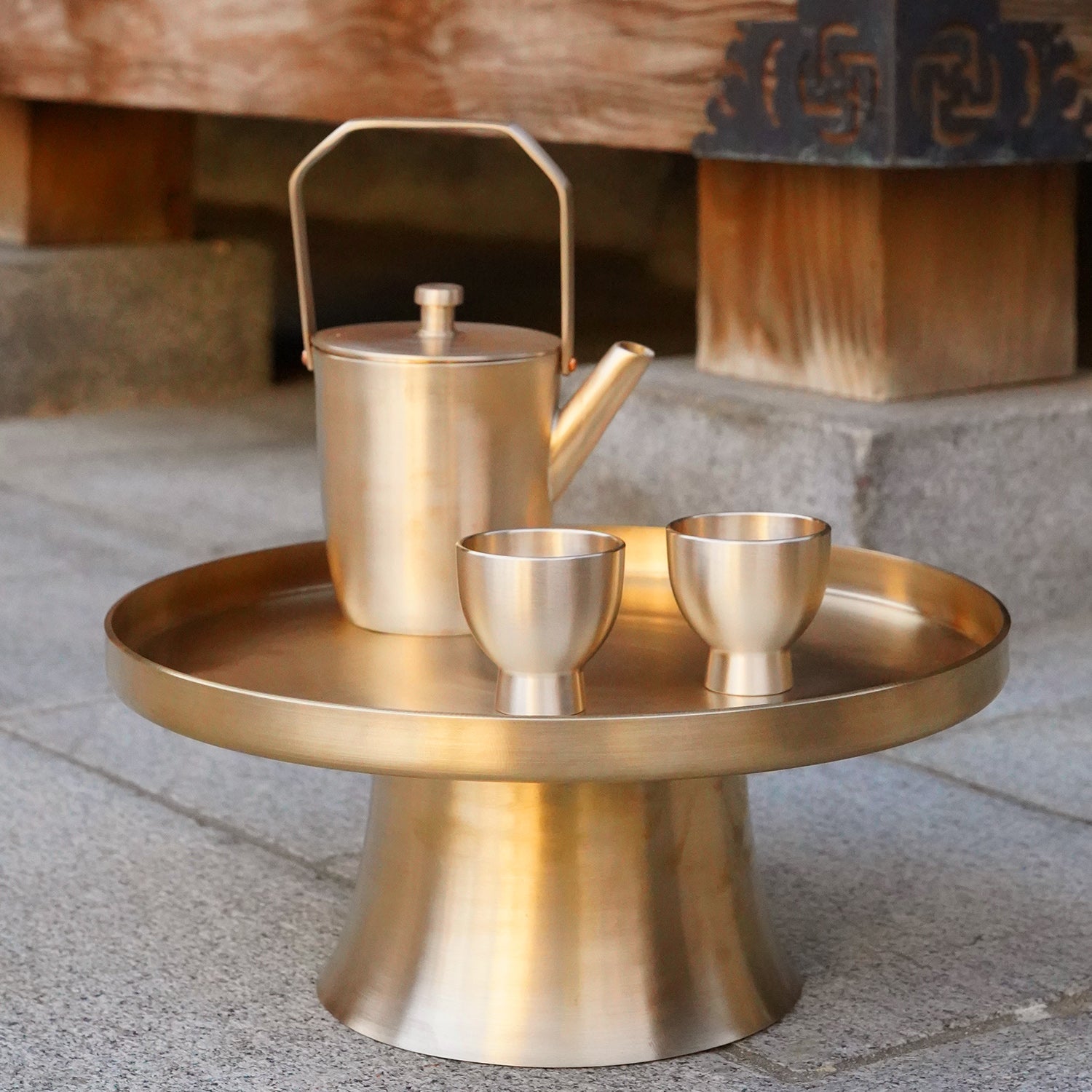 Notdam Bangjja Brass Resonance Soju Cup Set of 2 - view 6