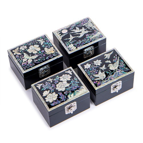 Najeon Mother-of-Pearl Jewelry Box - Crane & Pine (by Oh Myung - ho) (II)