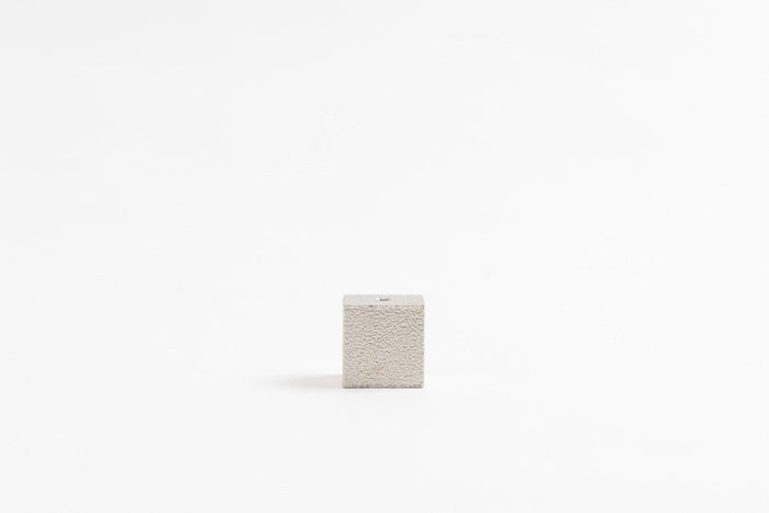 Juttoku Cube Incense Holder - Silver Small