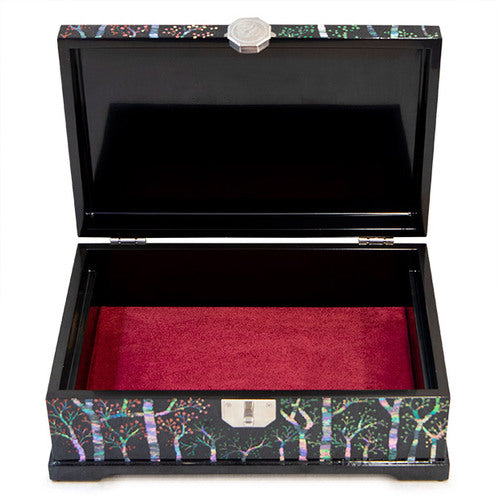 Najeon Mother-of-Pearl Jewelry Box - Black, 2 - Tier - view 8