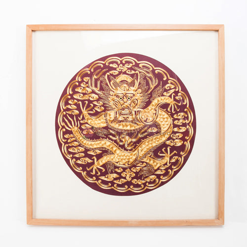 Insadong Craft Korean Decorative Object - Gold Frame Large
