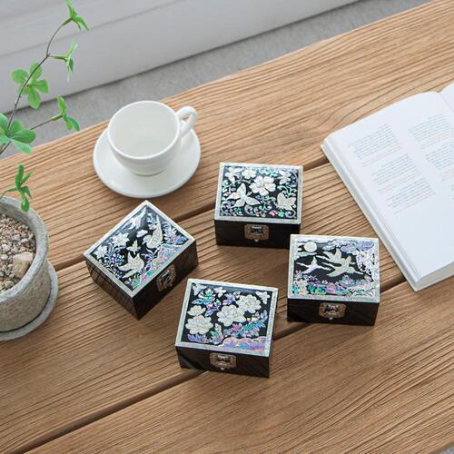 Najeon Mother-of-Pearl Jewelry Box - Crane & Pine (by Oh Myung - ho) (II) - view 5