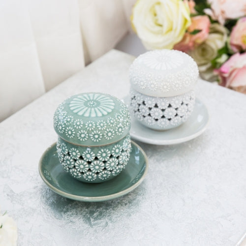 Korean Object - Chrysanthemum, White, Gift Set (II)