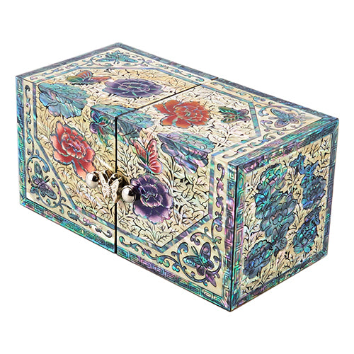 Korean Jewelry Box - Peony, Small (by Oh Myung - ho)