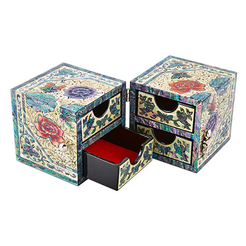 Korean Jewelry Box - Peony, Small (by Oh Myung - ho)
