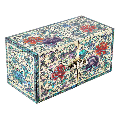 Korean Jewelry Box - Peony, Small (by Oh Myung - ho) (II)