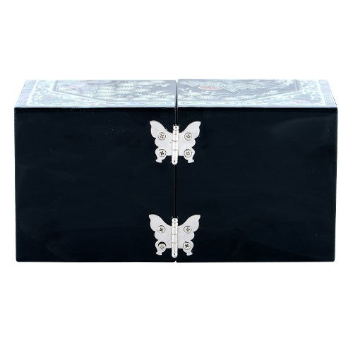 Korean Jewelry Box - Crane & Pine, Black (by Oh Myung - ho) (III)