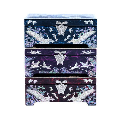 Korean Jewelry Box - Red, 1 - Tier