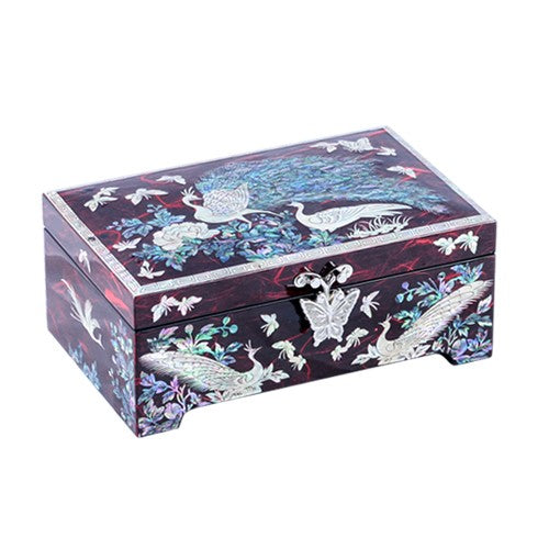 Korean Jewelry Box - Red, 1 - Tier