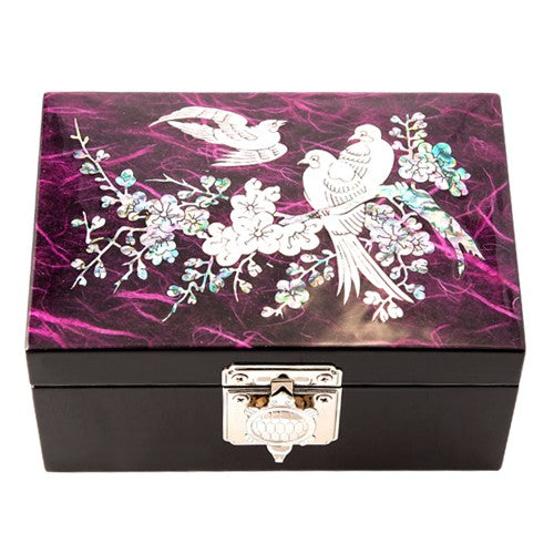 Korean Jewelry Box - Turtle, Red, 1 - Tier