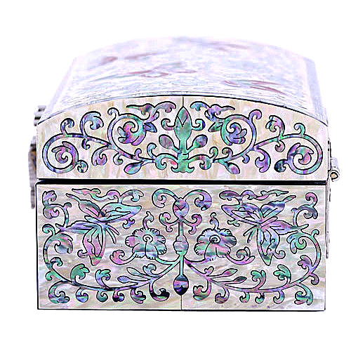 Korean Jewelry Box - Butterfly, Red, 1 - Tier - view 5