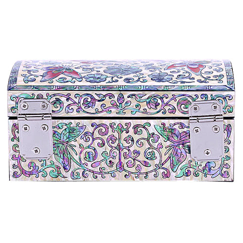 Korean Jewelry Box - Butterfly, Red, 1 - Tier - view 6