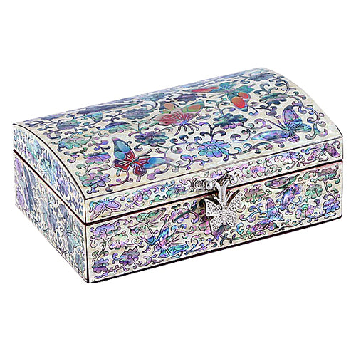 Korean Jewelry Box - Butterfly, Red, 1 - Tier (II)