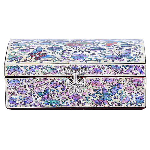 Korean Jewelry Box - Butterfly, Red, 1 - Tier (II) - view 4
