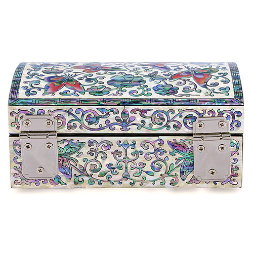 Korean Jewelry Box - Butterfly, Red, 1 - Tier (by Oh Myung - ho) - view 6